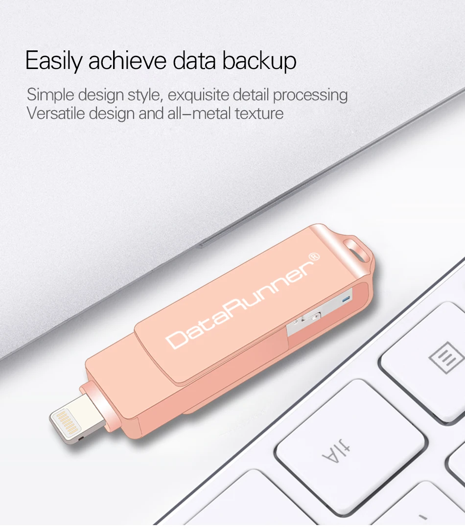 DataRunner OTG USB флэш-накопитель USB 3,0 ручка-накопитель для iOS/iPhone/Android/PC 64 ГБ 32 ГБ 16 ГБ 8 ГБ 3 в 1 высокоскоростной флешка