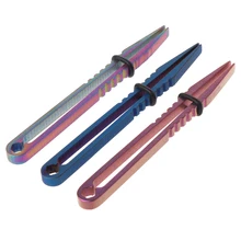 Титановый Пинцет TC4 Ti EDC зубчатый зажим карман для гаджетов многофункциональный дорожный зажим мини инструмент для походов