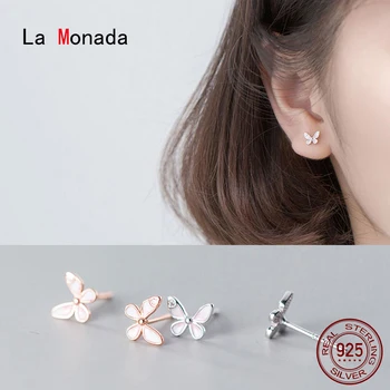 

La Monada Stud Earrings For Women Silver 925 Butterfly Fine Women Earrings In Jewelry Stud Earrings 925 Sterling Silver Insect