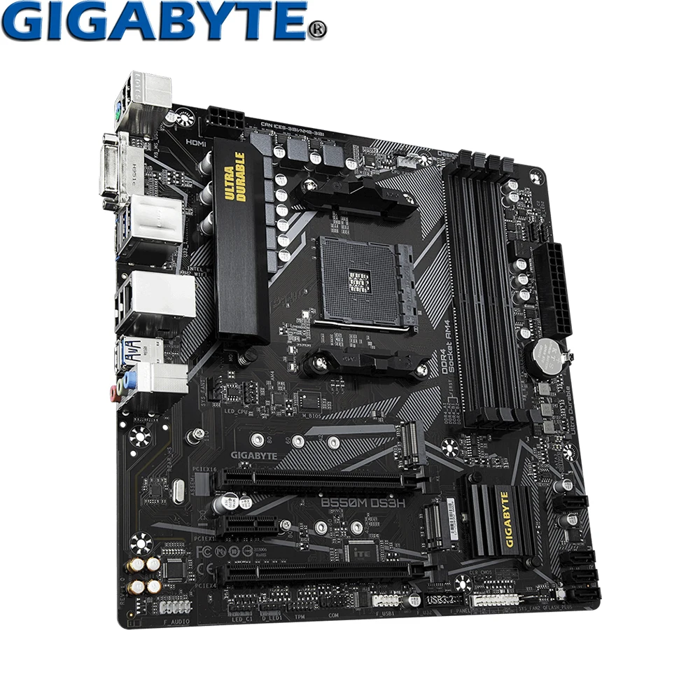 New Gigabyte B550M-DS3H For AMD Ryzen Socket AM4