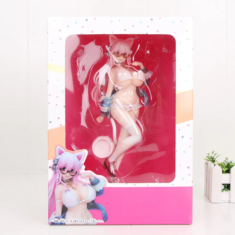 22 см Аниме Супер Sonico фигурка Супер Sonico T. M. Revolution Hot Limited ver. Девушка ПВХ фигурка модель игрушки - Цвет: 7 in box