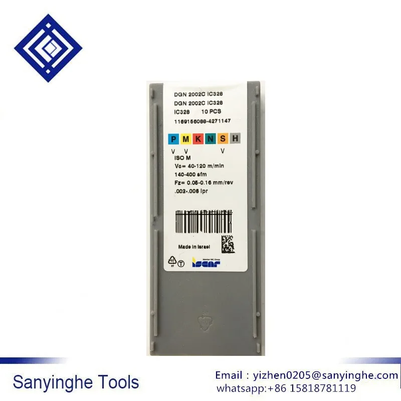 10 шт./лот DGN 2002C IC328/DGN 2202J IC908 ISCAR ЧПУ карбида поворотные вставки режущие лезвия для нержавеющей стали