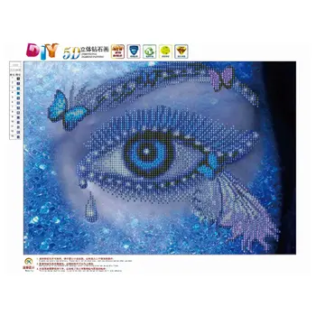 

DIY 5D Diamond Eye Shining Drill Painting Embroidery Cross Stitch Craft Embroidery Home Decoration DIY Painting40x30CM eyes