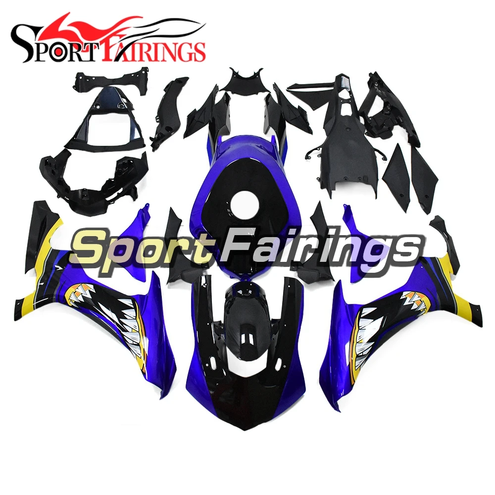 

Shark Attack Fairings For Yamaha YZF 1000 R1 15 16 Year YZF-R1 2015 2016 Complete ABS Plastic Blue Black Motorcycle Fairing Kit