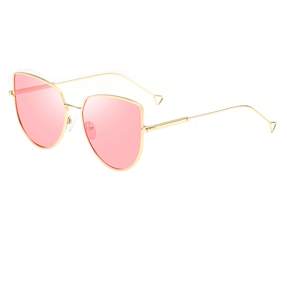 gold pink ELITERA фирменный дизайн женские летние солнцезащитные очки поляризационные модные уличные солнечные очки для вождения - Цвет линз: gold pink
