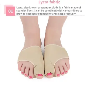 

1Pair Big Bone Orthopedic Bunion Correction Pedicure Feet Care Hallux Separator Valgus Braces Tool Toes Silicone Socks Corr O0K1