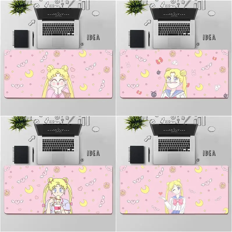 Keyboards-Mat Mouse-Pad Laptop Computer Sailor Moon Pink Anime Girls Large Cute FHNBLJ