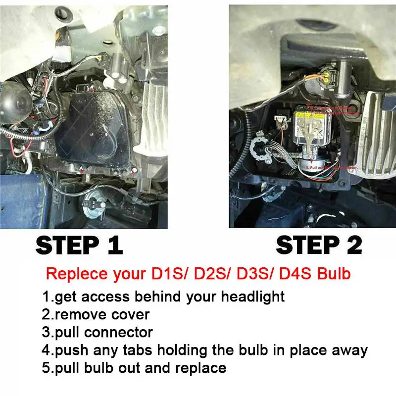 1 пара ксеноновых ламп D1S D2S D3S D4S HID лампы фары 35 Вт 4300 К 6000 К 8000 К 10000 к 12000 к Замена