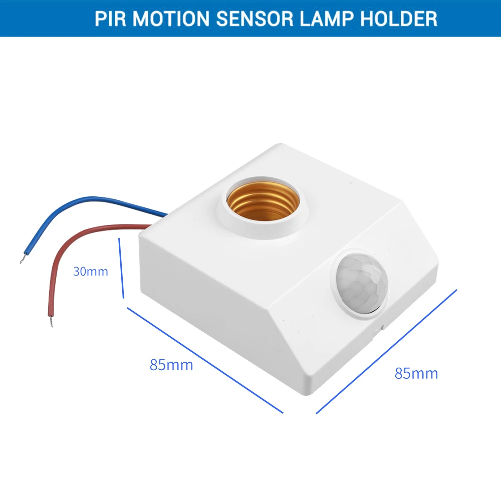 LED Bulb Light E27 Base PIR Motion Detector Automatic Human Body Infrared IR Sensor Lamp Holder Wall Lamp Holder Socket motion sensor motion detector smart bulb smart motion sensor light