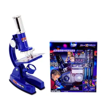 

Microscope Set for Kid Student Science Education Toys Child Experiment Equipment