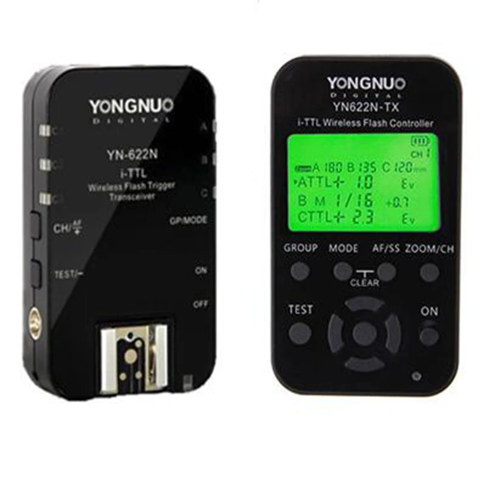 YN622N-KIT Светодиодная лампа для видеосъемки Yongnuo YN-622N-TX 622N комплект YN 622N II Беспроводной ttl контроллер вспышки триггерные приемопередатчики для Nikon D750 D800 D5100 d3400 N1 N3 - Цвет: YN622N-KIT
