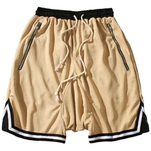 Летние повседневные мужские шорты с эластичной талией в стиле Харадзюку, хип-хоп, летние лоскутные шорты до колен, шорты-карго, уличная одежда CC50DK36