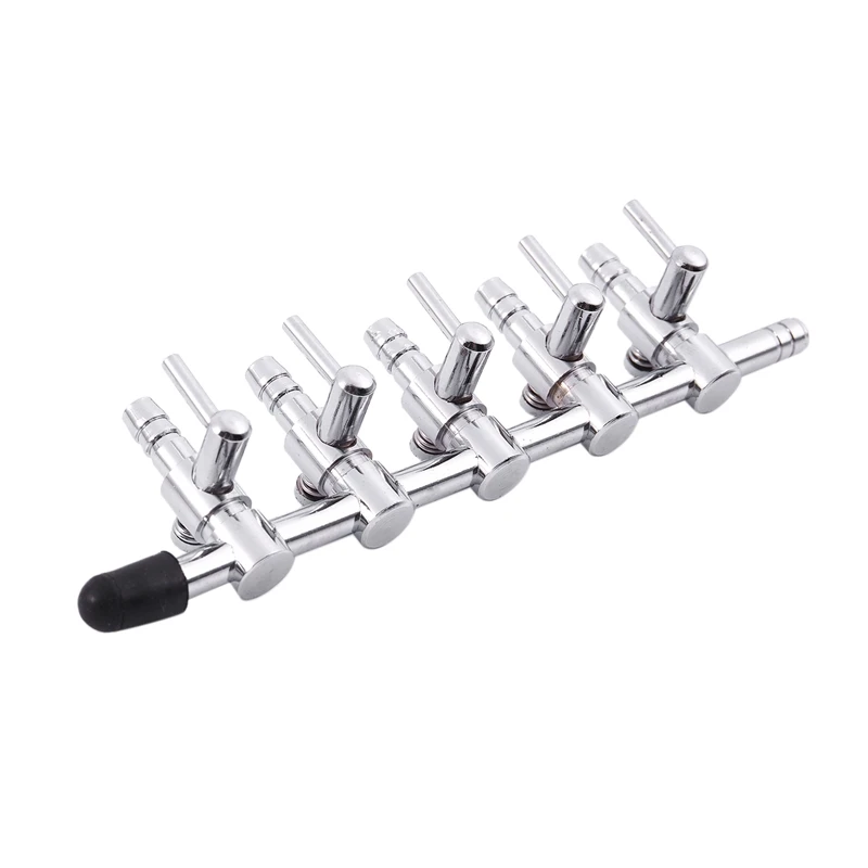 Аквакультуры 5-Way поток воздуха Управление рычаг клапана с авиа разъем пробки для аквариума