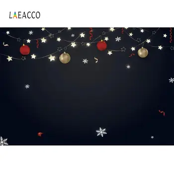

Laeacco Christmas Gift Snow Light Baby children 1st Birthday Party Vinyl Photography Photo Background Backdrop For Photo Studio