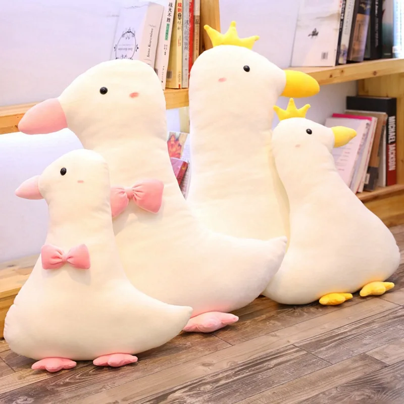 55/75 см Милая пуховая хлопковая утка плюшевые игрушки мягкие Kawaii животные Подушка милая кукла подушка для детей рождественские подарки