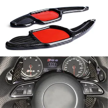 

For Audi A3 RS3 A5 RS6 A4L A6L R8 A7 Q3 A8 Q5 S5 Q7 S6 TT S7 TTS S8 Carbon Steering Wheel Paddle Extend Shifter Extension Trim