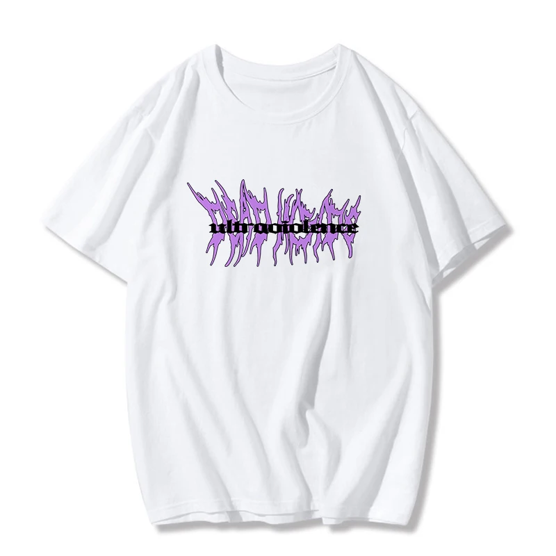 Punk Gothic T-shirts Loose Streetwear Harajuku Letter Print top Summer new hip-hop Fashion Female Tshirt Casual Aesthetic