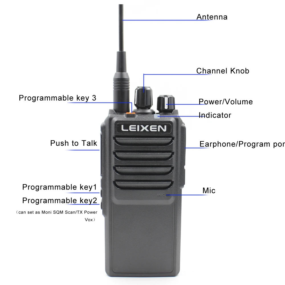 Высокая мощность дальность разговора UHF 2 way Radio LEIXEN NOTE 400-480MHz дальняя ветчина двухстороннее радио с охлаждающим вентилятором профессиональный