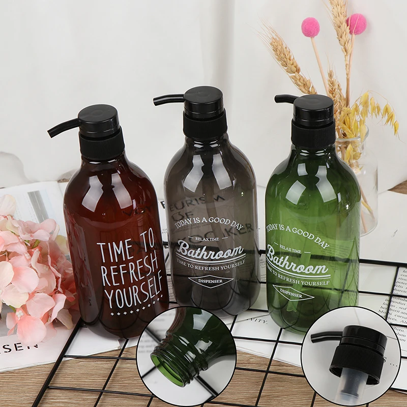 1PCS Empty Soap Dispenser Bottle 600ml Hand Sanitizer Bottle Cosmetics Shampoo Body Wash Lotion Bottle Bathroom Kitchen Bottle