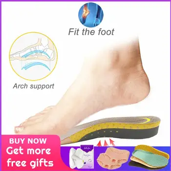 

PVC Severe Flat feet insoles Orthotic Arch Support Inserts Orthopedic Shoes soles Heel Pain Plantar Fasciitis Men Woman