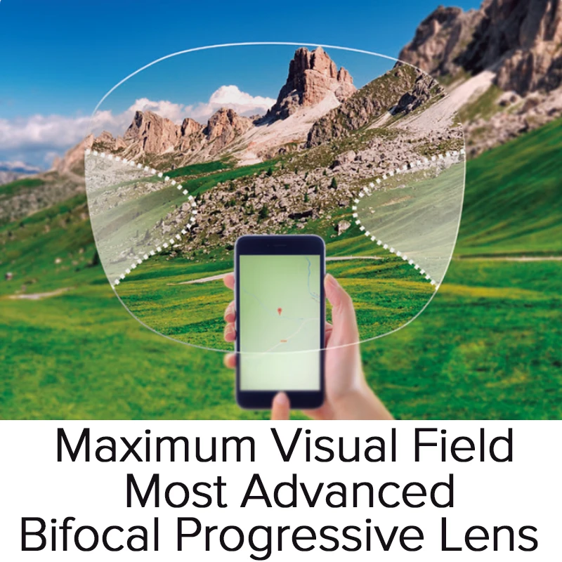 Maximum Visual Field Optical Progressive Lenses CAMBER IOT Most