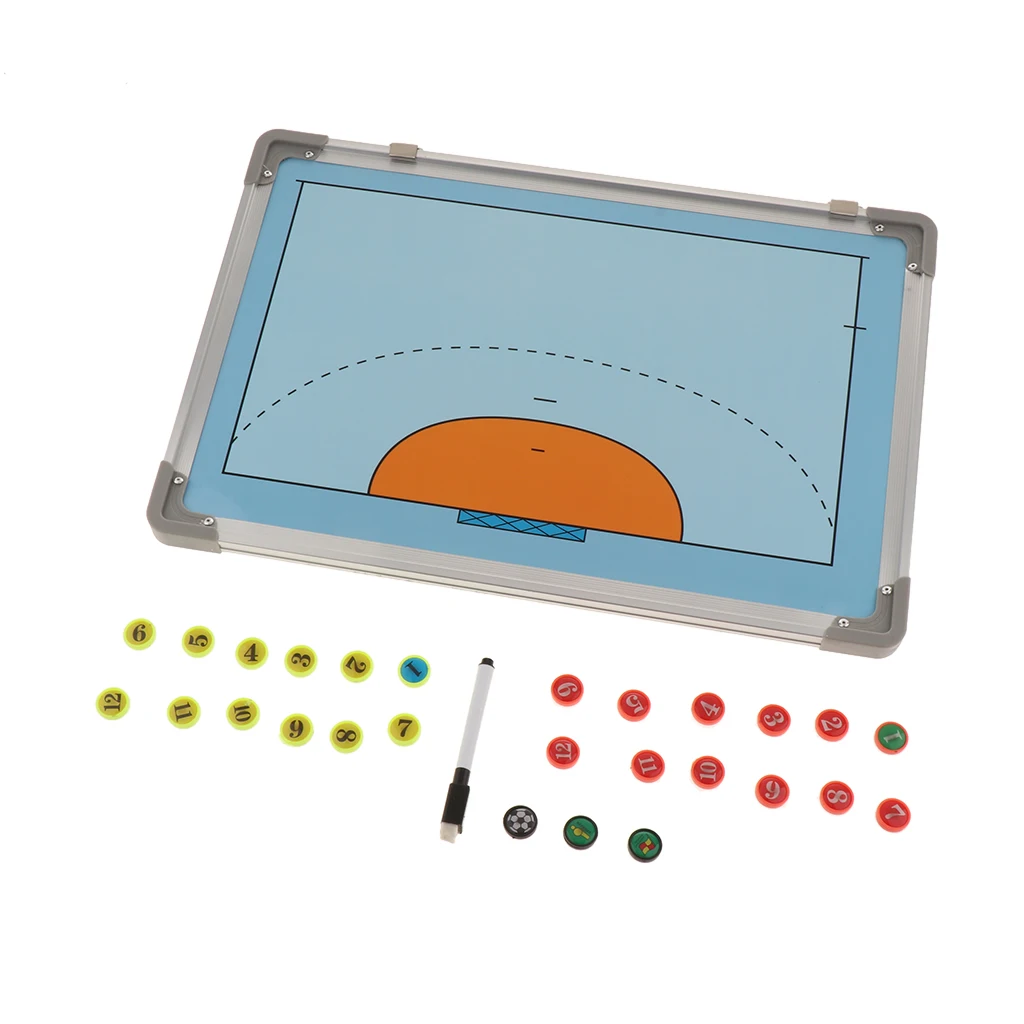 Handball Coaching Board Magnetic Strategy Clipboards Waterproof Teaching Aids Aluminum Coaches Equipment