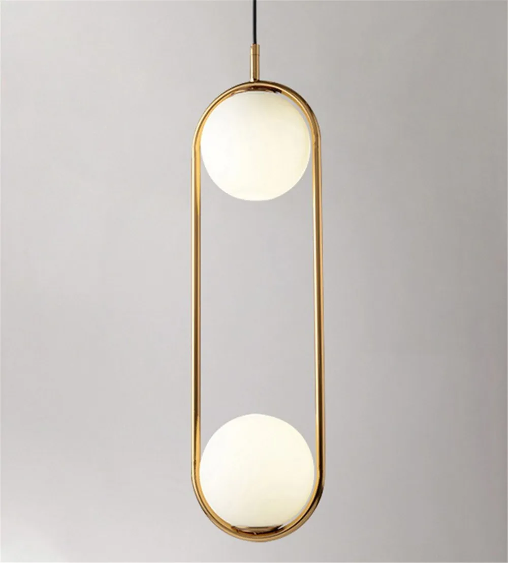 Creative Circle Glass Hanging Lamp Loft Modern LED Pendant Light Iron Gold Dining Room Home Decor Lighting Fixtures Hanglamp (34)