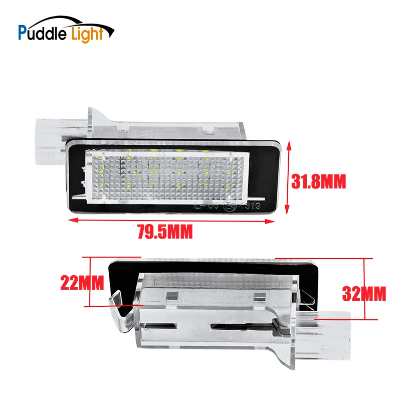2 шт. 18SMD светодиодный светильник номерного знака для Renault Espace II III Scenic I Saloon Clio I II Box Thalla Megane Express Rapid