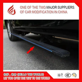 

Aluminium alloy Automatic scaling Electric pedal side step running board with light for Grand Cherokee 2014 2015 2016 2017