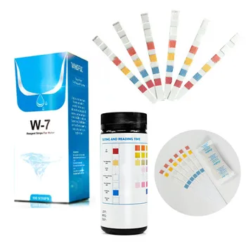 

7 In 1 Aquarium Fish Tank Water Test Nitrate Nitrite PH KH Tester 50 Strips