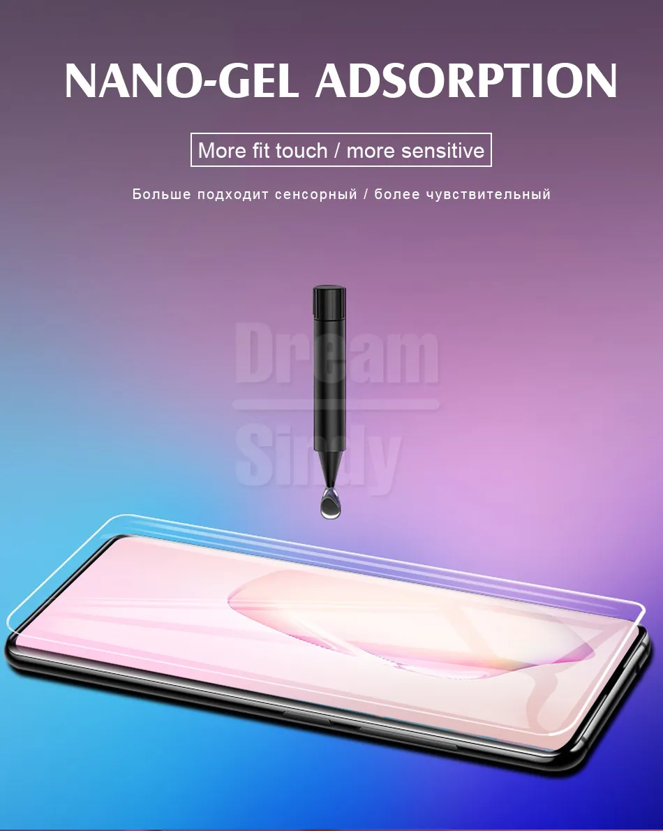 2-1 шт полный клей УФ закаленное стекло для samsung Galaxy Note 10 9 8 Pro S10 S8 S9 PLus Защитная пленка для экрана S10E