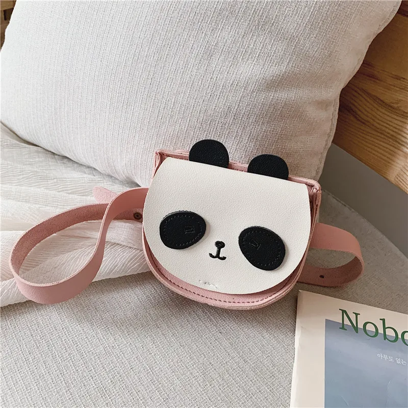 

Lovely Children Coin Purse PU Leather Cute Cartoon Panda Girls Mini Crossbody Shoulder Bags Kids Waist Pack Clutch Accessories