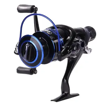 

Metal Head 5.1:1 Front Rear Dual Brake System T-shaped Handles 9+1BB Spinning Fishing Reel Carp Angling Fishing Tackle Tool