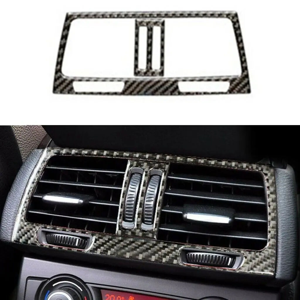 

Carbon Fiber Car Rear Air Vent Outlet Trim For BMW X5 X6 E70 E71 2008-2013 2PCS