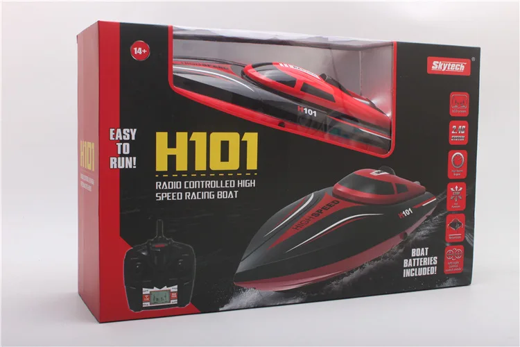 

Tianke H101 Red Wealthy 2.4G 4-Channel Remote Control Boat Automatic Capsize Electric Toy Boat Model
