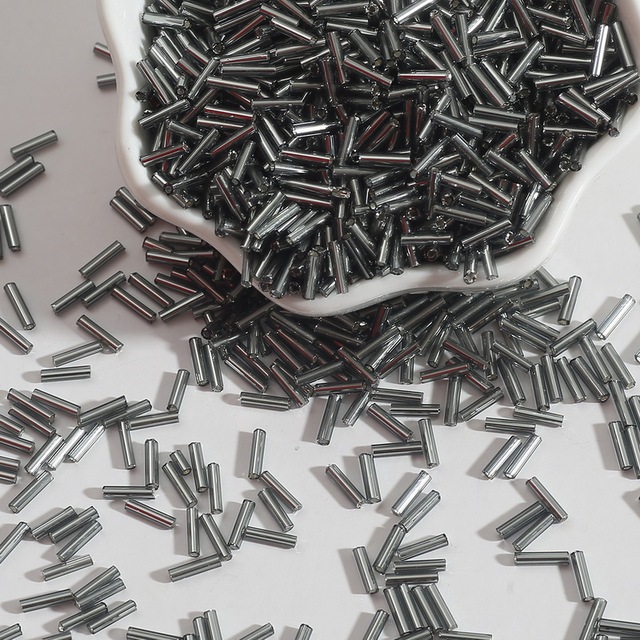 2x7mm Austria Crystal Tube Glass Beads Spacer Seed Beads For Jewelry Making DIY Necklace Bracelet