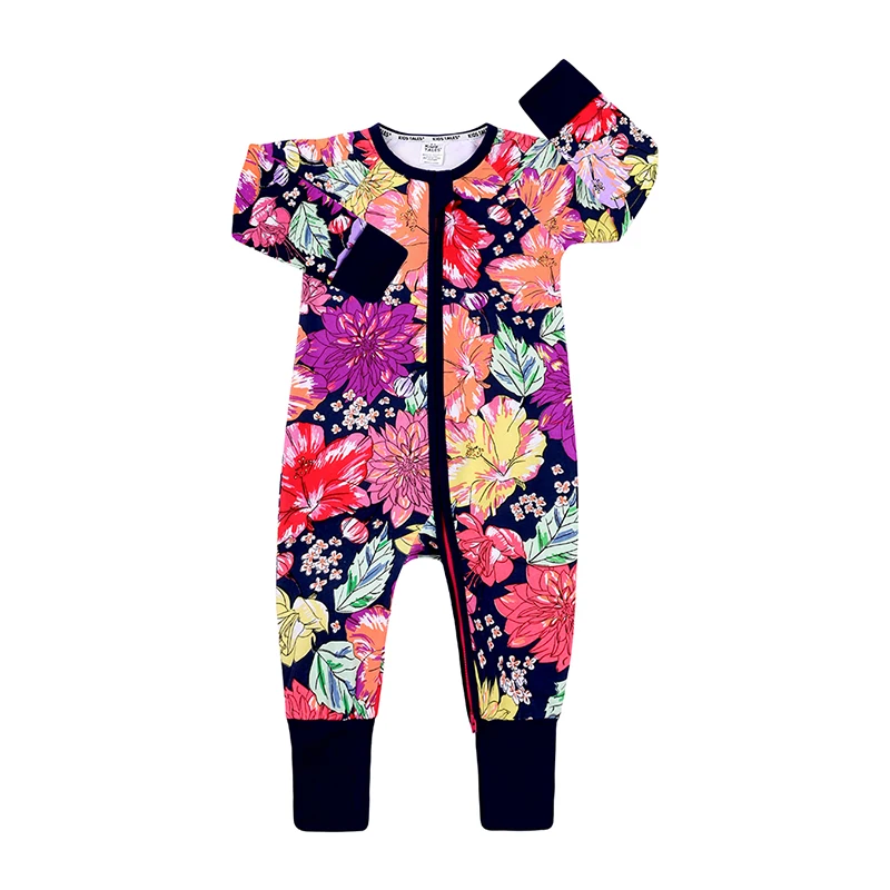 baby clothes cheap Newborn Baby Girls Boy Rompers Infant Cotton Cartoon Print Cute Jumpsuit Toddler Long Sleeve Double Zipper Pajamas Spring Autumn Cute Infant Baby Girls Romper