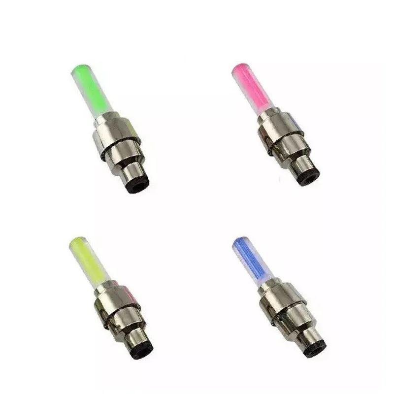 Bicycle LED Light Tire Valve Cap Bicycle Flash Light Mountain Road Bike Cycling Tyre Lights warning light mountain bike accesso