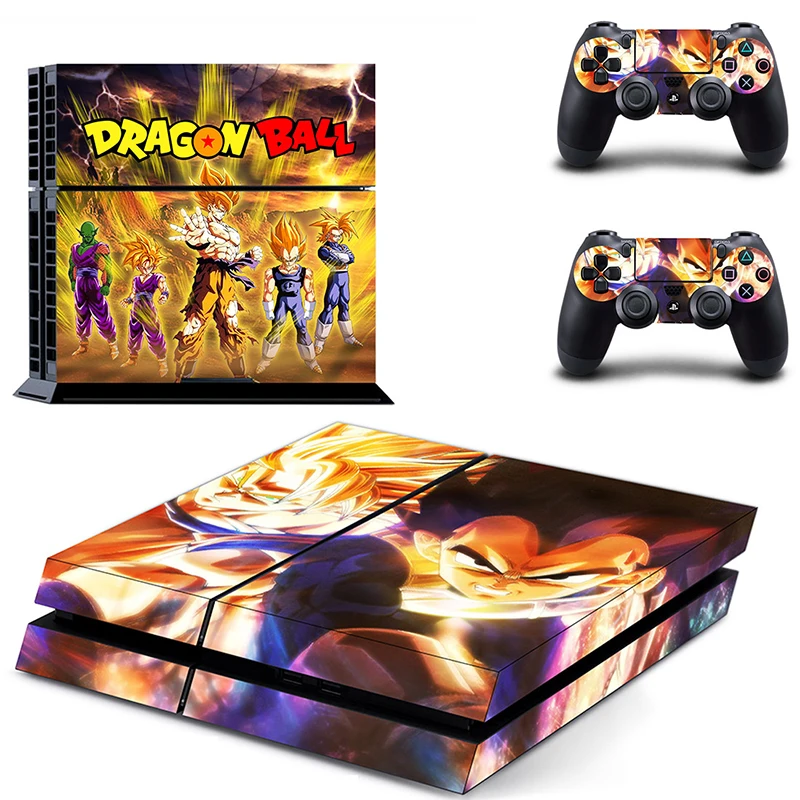 

HOMEREALLY PS4 Skin Dragon Ball Sun Goku Custom Vinyl Sticker For Sony Plsaystation4 Console and Controller Skin PS4 Accessory