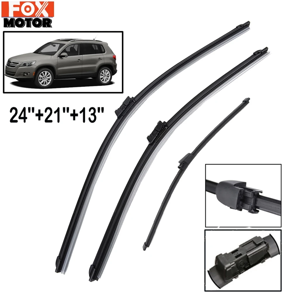 Xukey 2" 21" 1" стеклоочистителей для VW Tiguan 2007 2008 2009 2010 2011 2012 2013 лобовое стекло спереди и сзади комплект