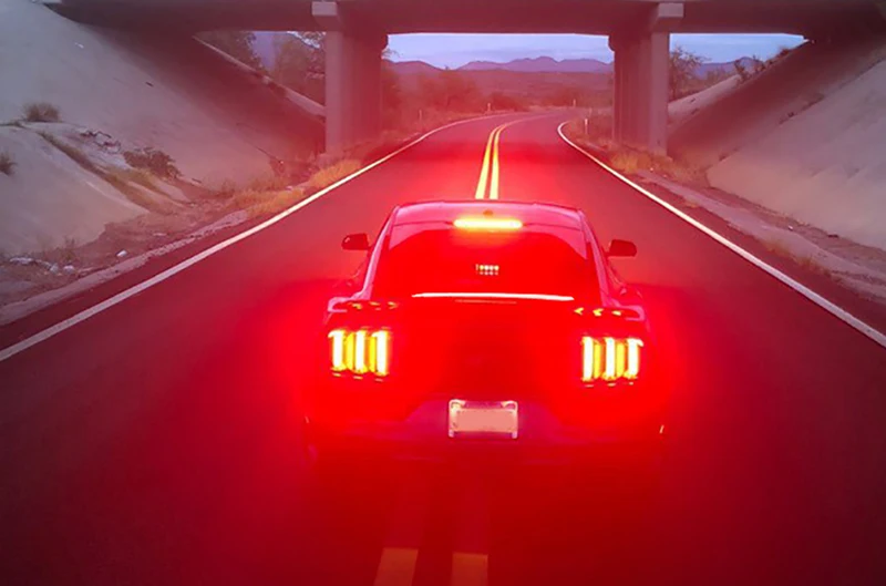 ABS пластик задний светодиодный спойлер хвост крыло для Ford Mustang спойлер багажника загрузки литье с led светильник