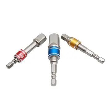

1/21/43/8 Drive Hex Drill Chuck Converter Adapter Socket Extension Bar Kit