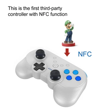 

Wireless Bluetooth Mini Gamepad NFC Dual Motor Controller Ordinary Layout Operation Conveninently Compatible with Switch