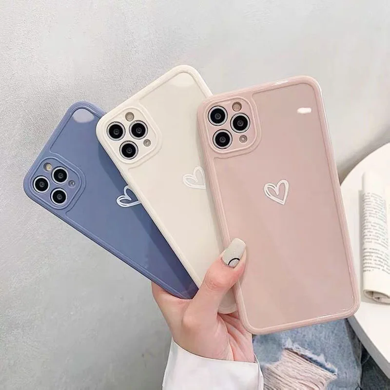 Конфеты цвета любящее сердце чехол для мобильного телефона iPhone 11 Pro Max 7 8 Plus X XR XS 12