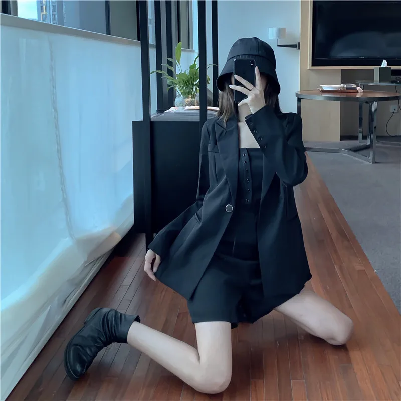 Цена за сетку для фотосессии,, стильный комплект, женский теннисный костюм hong yang Gas, высокий холодный королевский костюм в стиле сестры, топ-труба, комбинезон из двух частей
