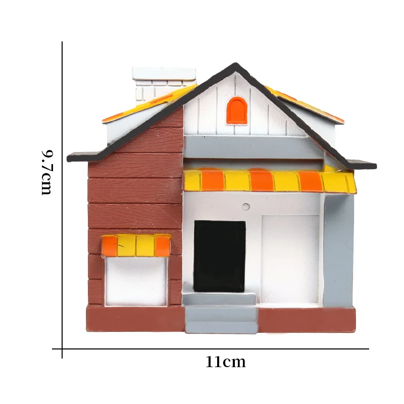 Oenux Home Decoration Accessory Tree Farm House Model Layout Garden Landscape Scenery Miniature Farm Animals Action Figures Toys - Цвет: 1 piece