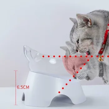 

Anti-Vomiting Orthopedic Pet Bowl Cat Dog Food Water Feeder Feeding Dishes can CSV