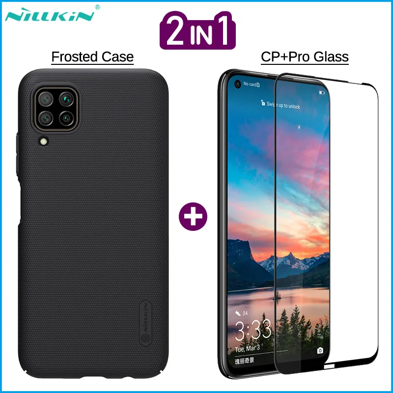 Nillkin 2 в 1 матовый чехол для телефона + защита экрана Huawei Honor 20 V30 Pro P30 P40 Lite Mate 30