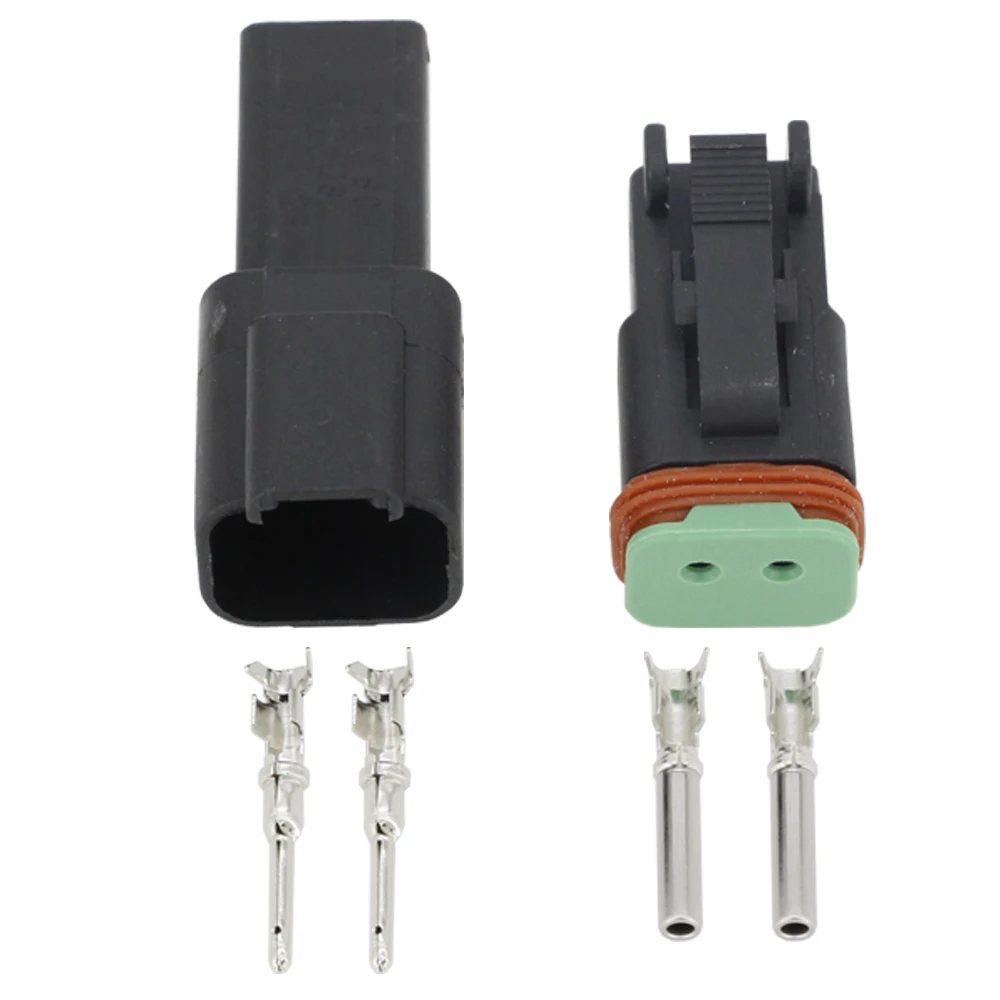 Черный 10 комплектов 2 Pin DJ3021Y 1.6 11/21 DT разъемы DT04 2P/DT06 2S автомобильный