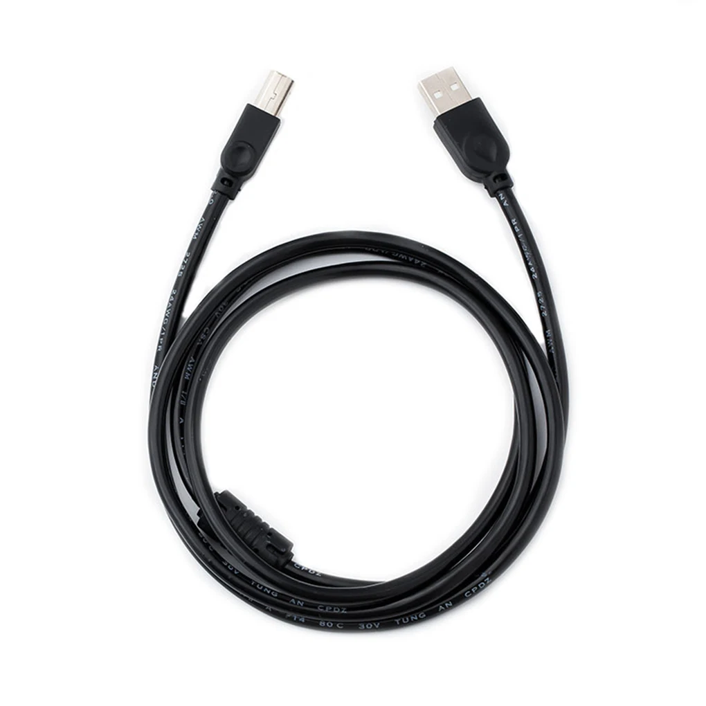 

1.5 M Printer Cord Black USB 2.0 Cable 480Mbps Square Mouth Full Copper Core Scanner Data Cable